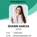 Green Simple Medical ID Card