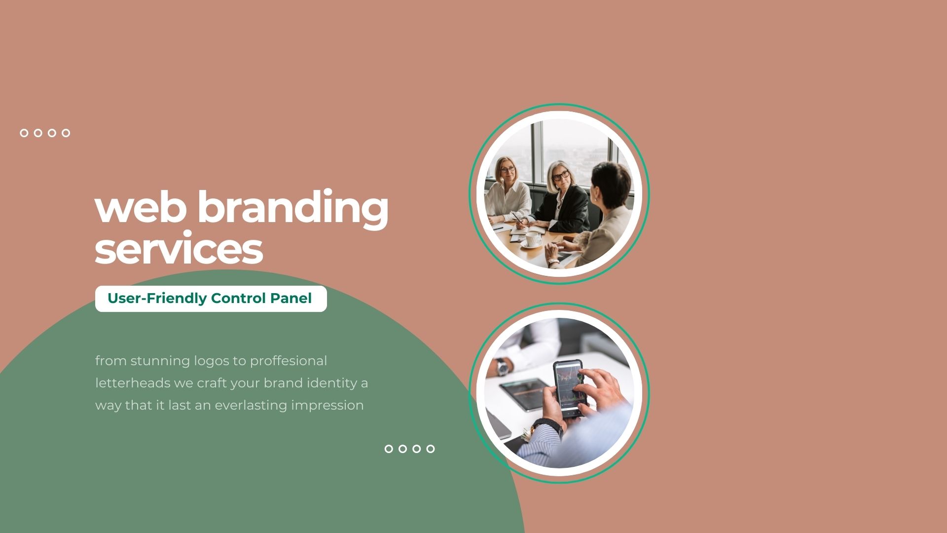 Green Tosca Modern Geometric Web Hosting Service Presentation